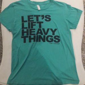 Mint tee, size large